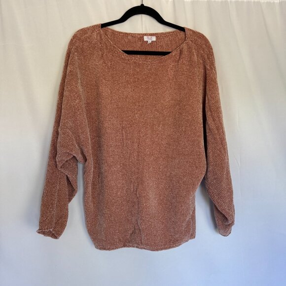 Q & A Los Angeles Womens Sweater batwing super Soft Pink Mauve Size L - 0395 - Picture 5 of 5